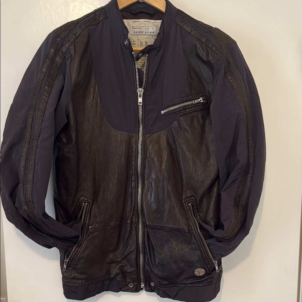 Diesel Black Bomber Jacket with Stand-Up Collar